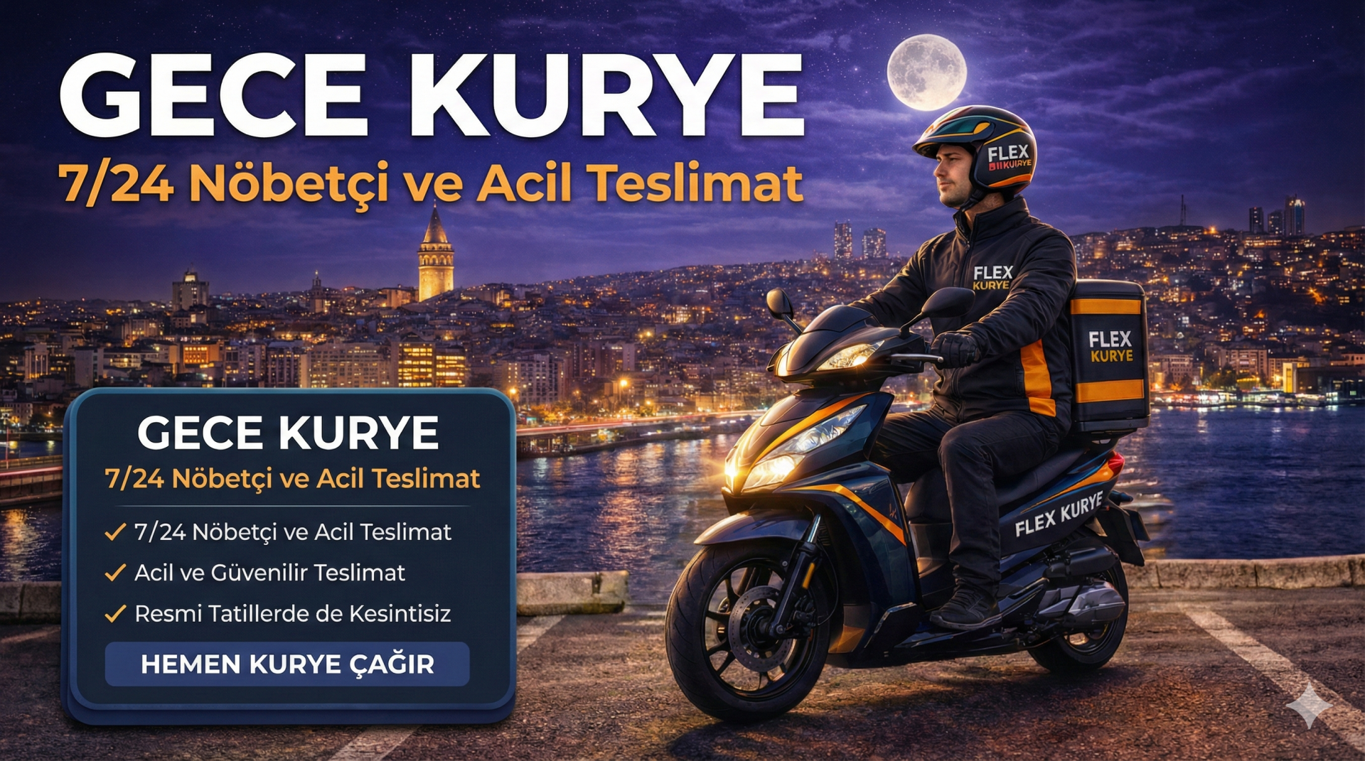 Gece Kurye: 7/24 Nöbetçi ve Acil Teslimat