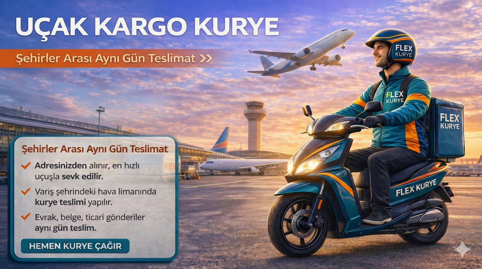 Uçak Kargo: Şehirler Arası Aynı Gün Teslimat